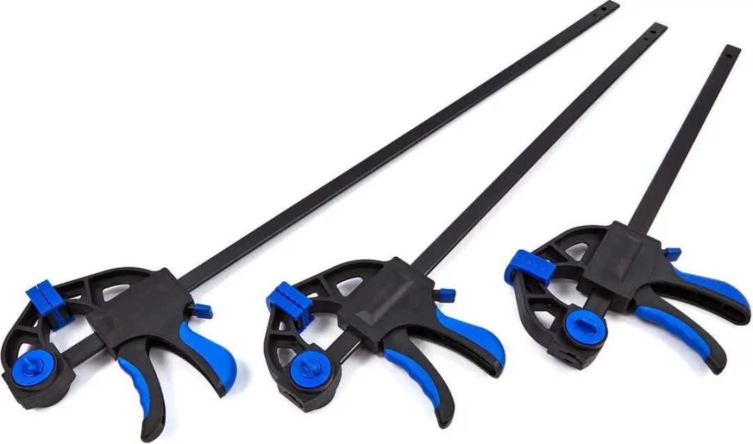 HBM Lijmklem 310mm 1-Hands Bediening - 2 Stuks - Blauw
