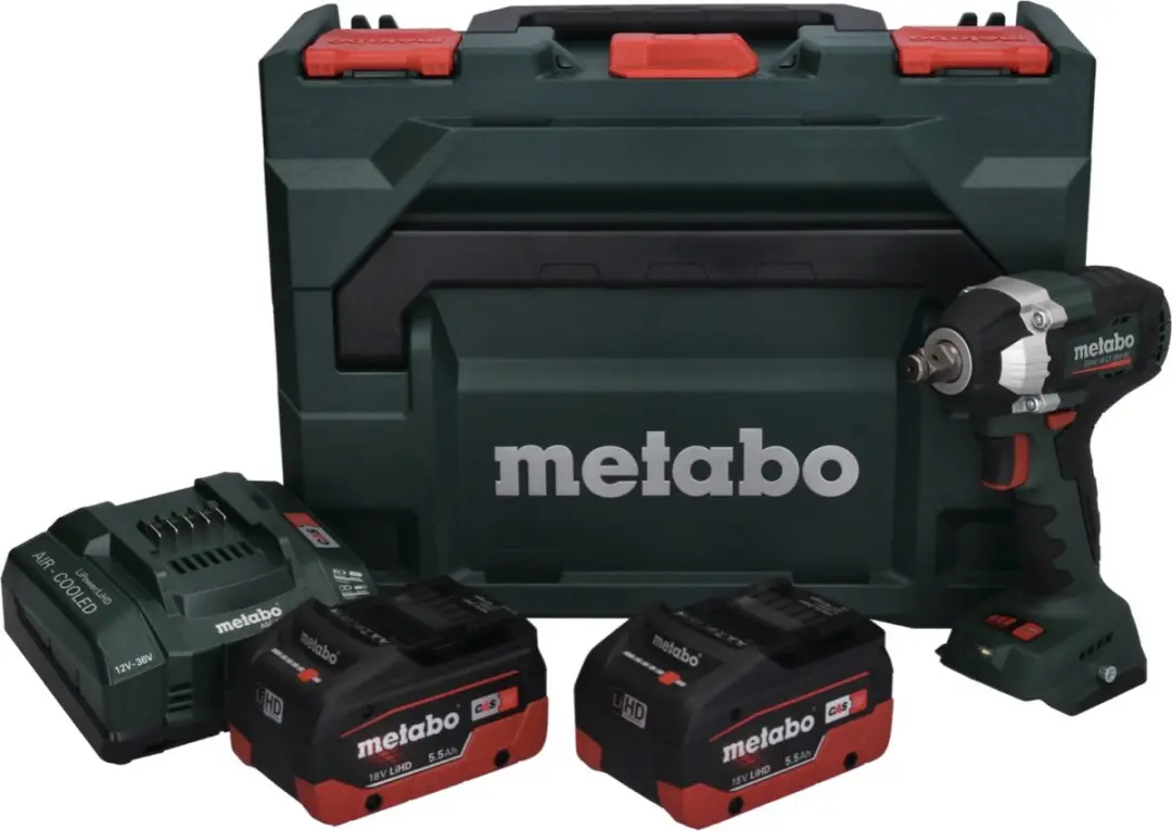 Metabo SSW 18 LT 300 BL Accu-slagmoersleutel 300Nm - 2x 5,5Ah accu + lader