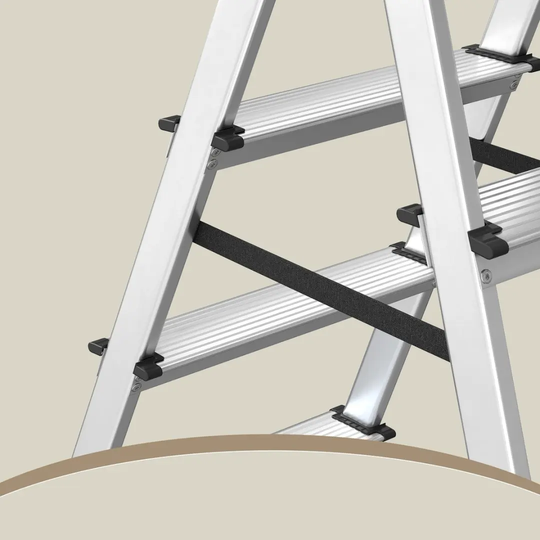 Songmics GLT014E01 Aluminium Trapladder - 4 Treden - 150 kg
