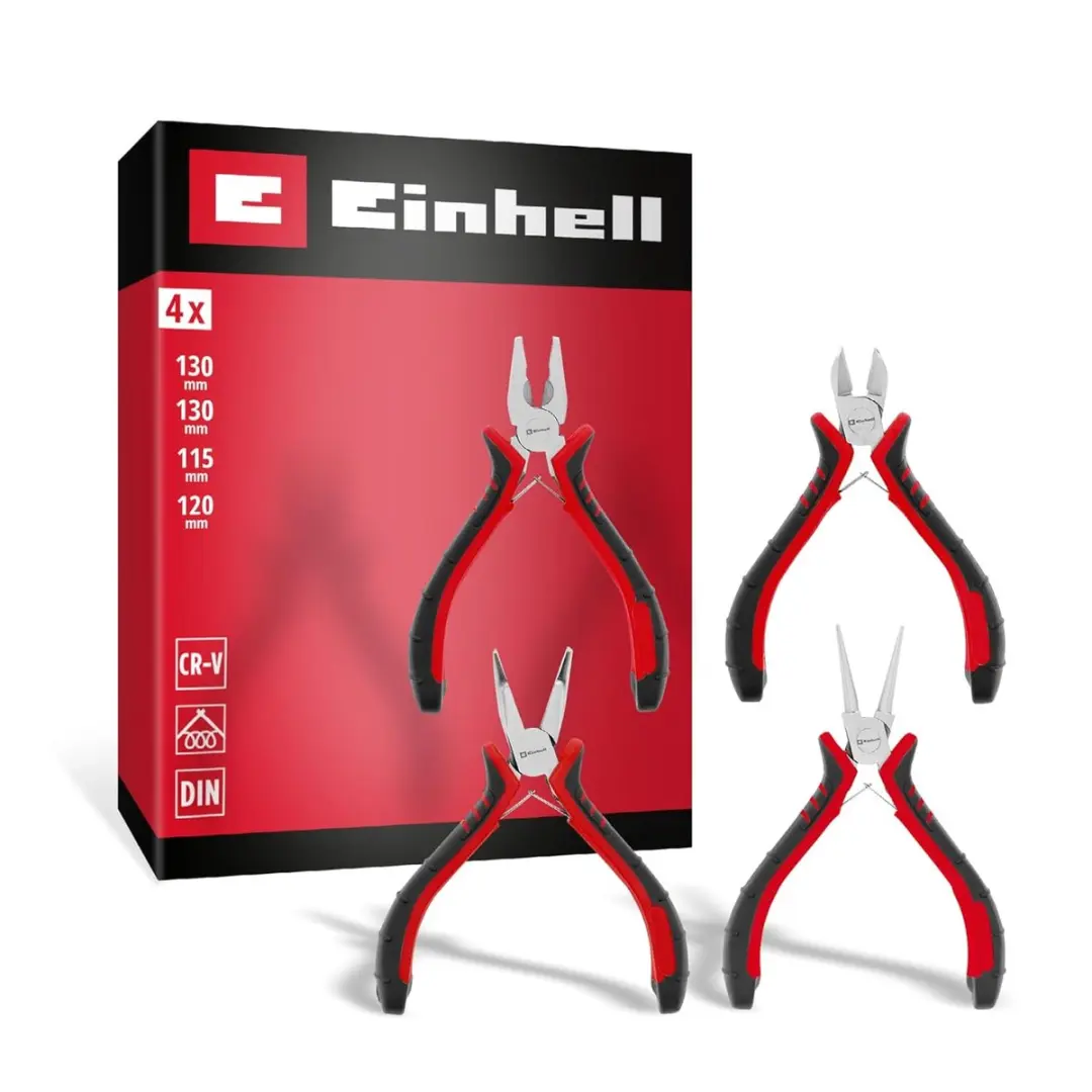 Einhell Precisietangenset 4-delig