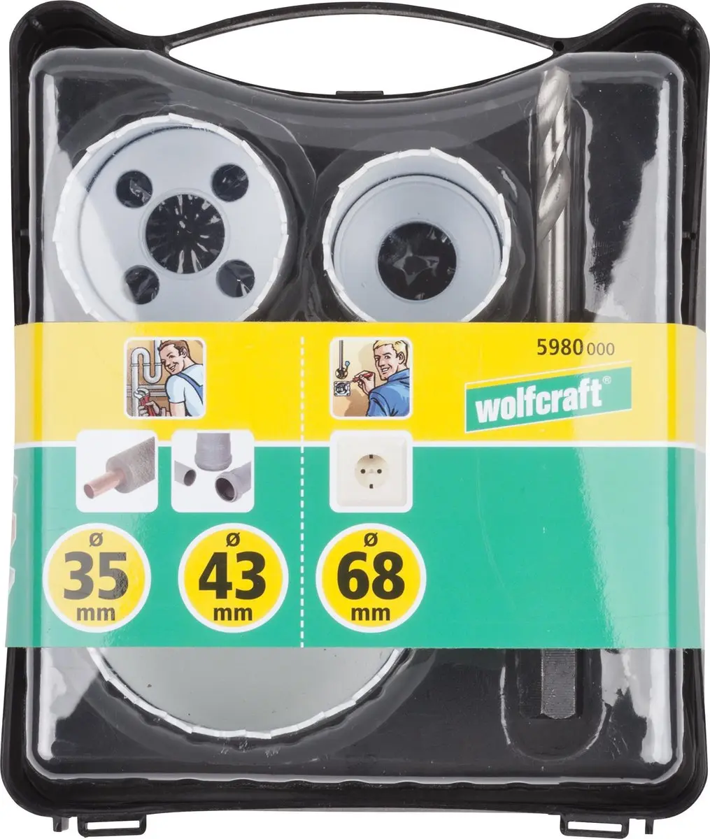 Wolfcraft Bi-metalen Gatenzaag 68mm Renovatie