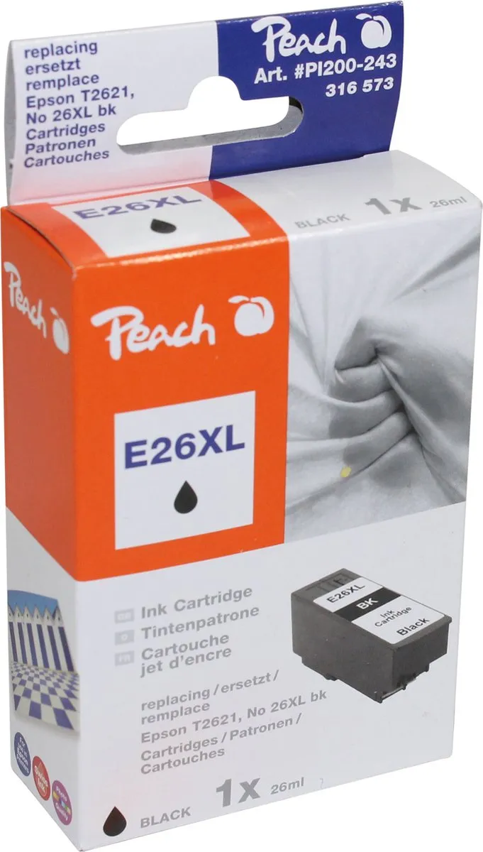 Epson T2621XL Inktcartridge Zwart - 585 pagina's