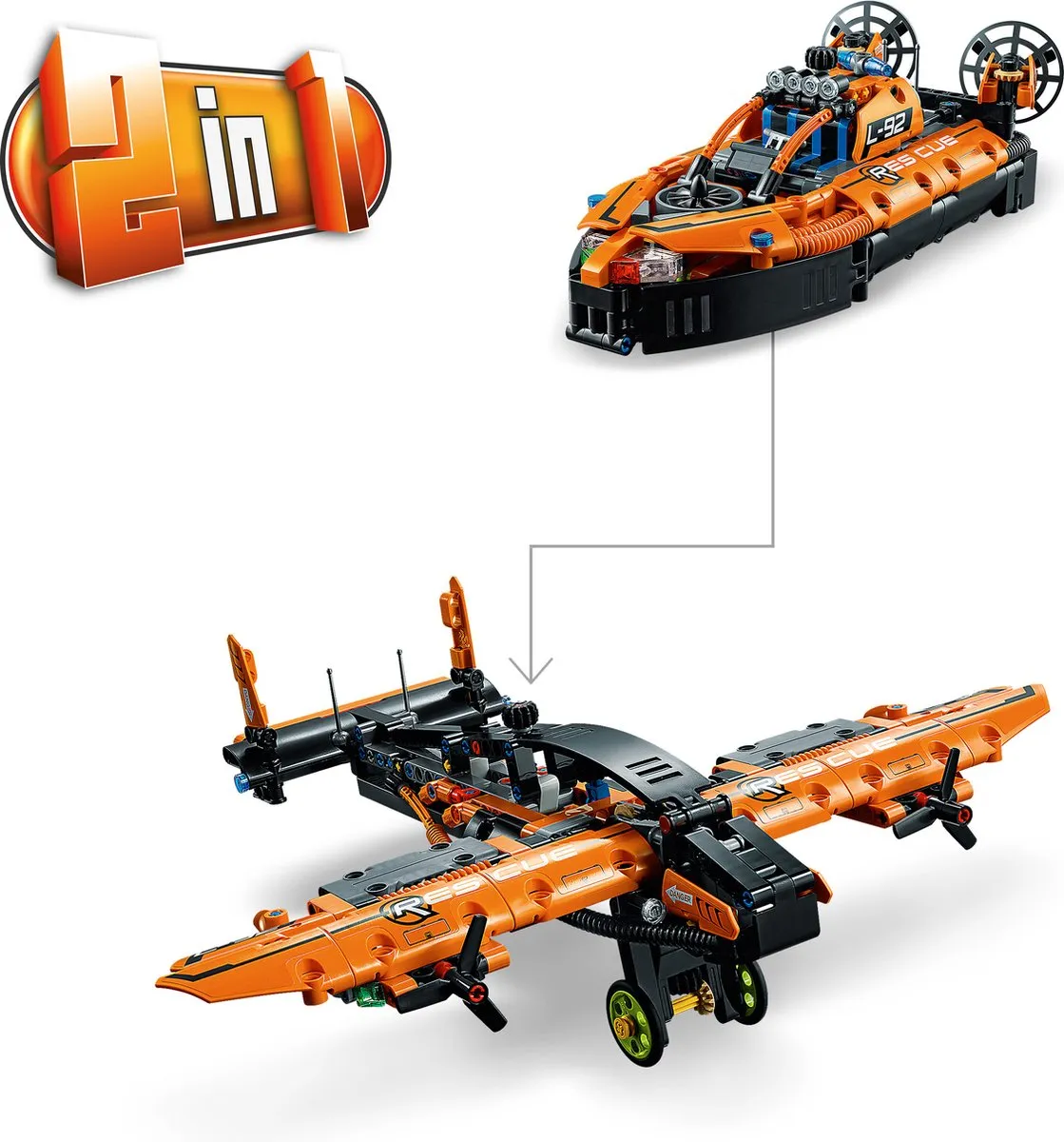 LEGO Technic Reddingshovercraft 42120 - afbeelding 6 van 6