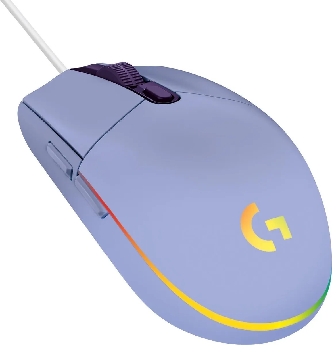Logitech G G203 LIGHTSYNC Gaming Muis - Lila - afbeelding 6 van 6