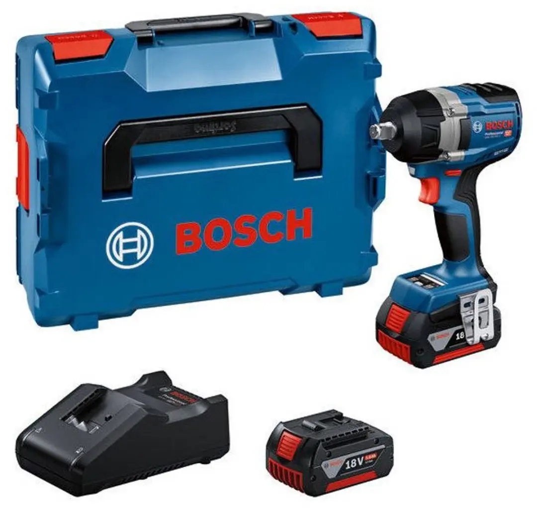 Bosch Professional GDS 18V-750 C Slagschroevendraaier - 750 Nm - 2x 5000mAh