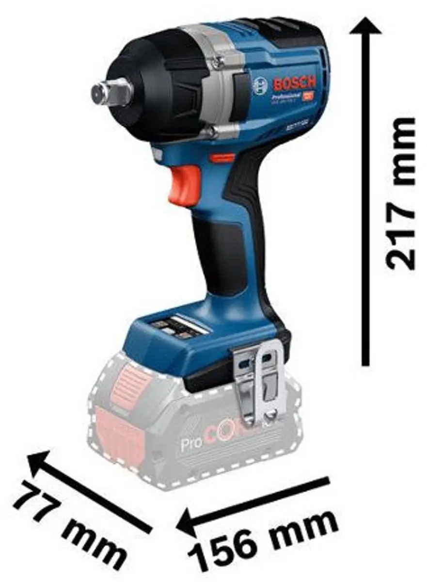 Bosch Professional GDS 18V-750 C Slagschroevendraaier - 750 Nm - 2x 5000mAh
