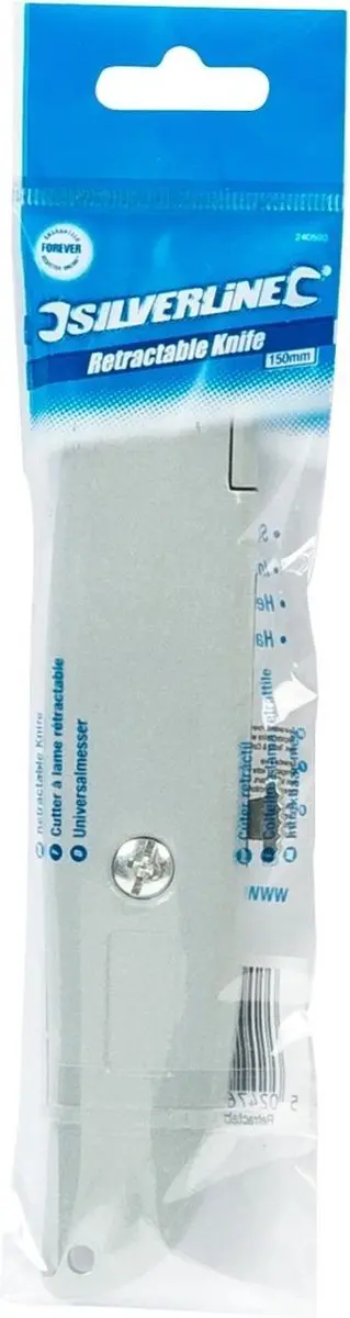 Silverline Intrekbaar Stanleymes 150mm - Zilver