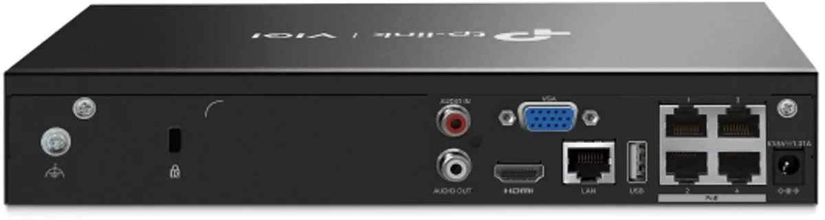 TP-Link VIGI NVR1004H-4P NVR - 4 Poorten - Zwart - afbeelding 6 van 6