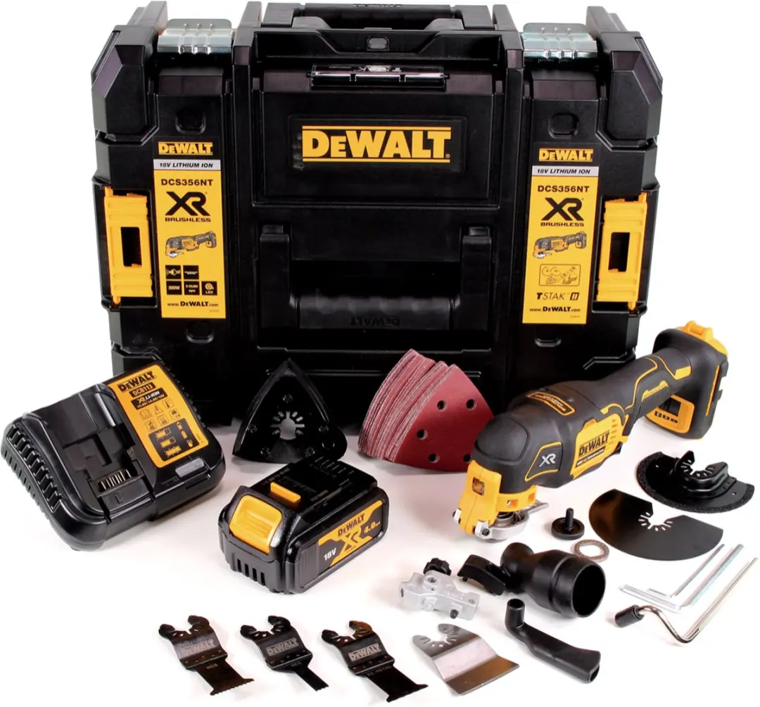 DeWalt DCS356M1 Multigereedschap - 18V - 35 Accessoires - 4.0Ah Accu