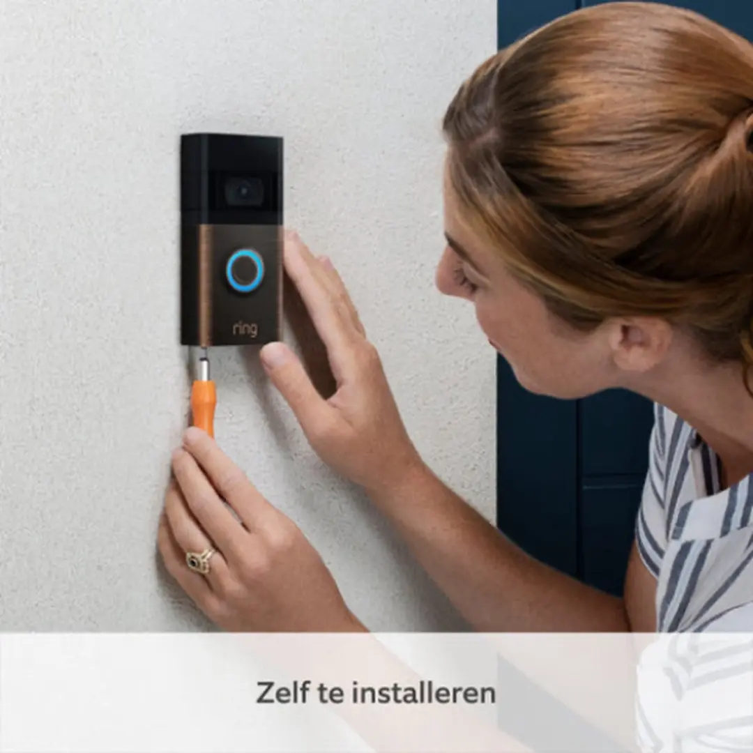 Ring Video Doorbell (2nd Gen) Venetian Bronze met Chime - slimme deurbel - batterij