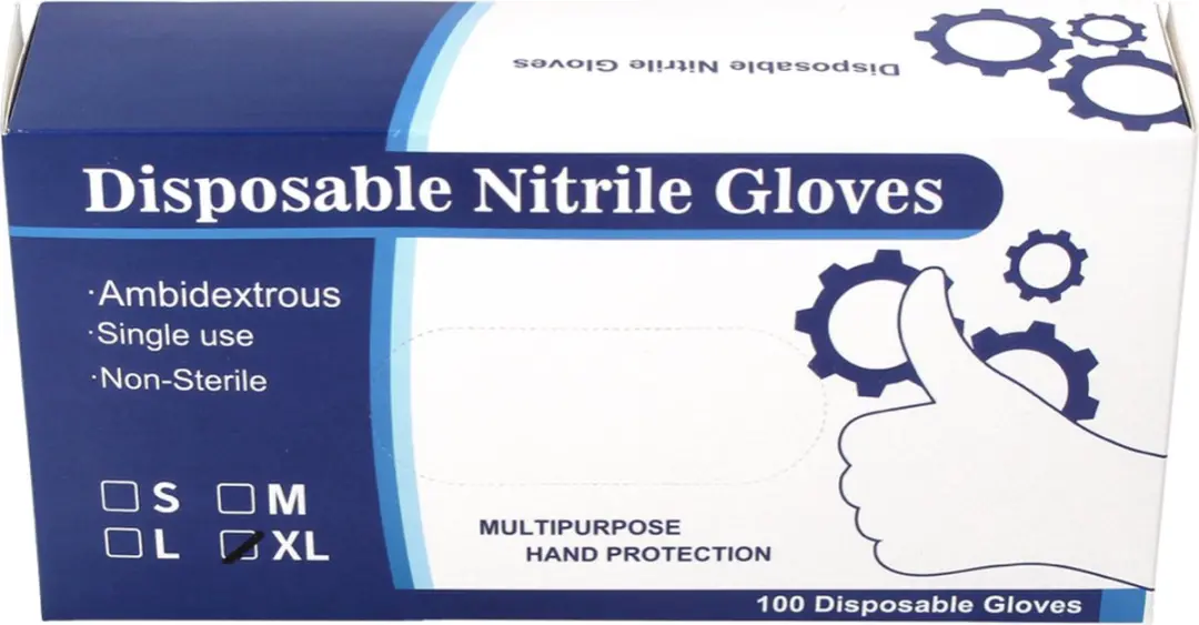 Toolbrothers Nitril Handschoenen XL - 200 Stuks - Zwart - afbeelding 6 van 6