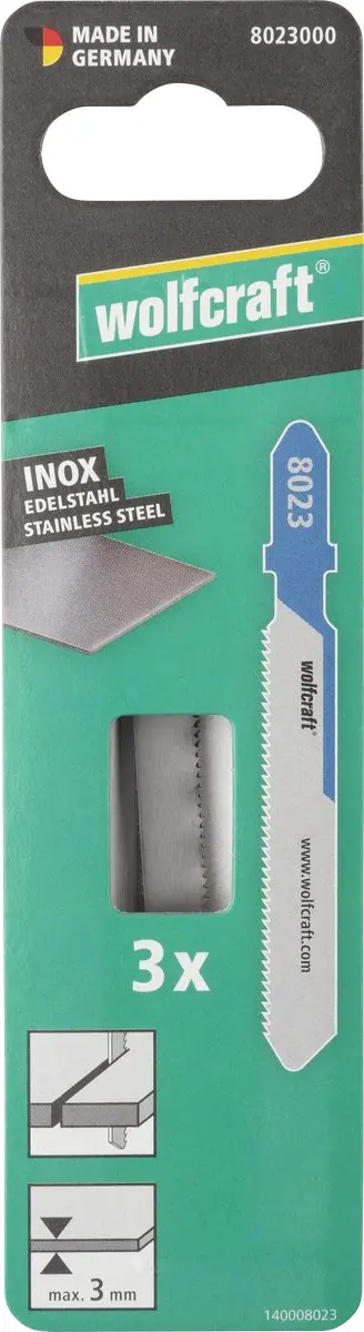 Wolfcraft BiM Decoupeerzaagblad T-schacht 8023000 - 3 Stuks