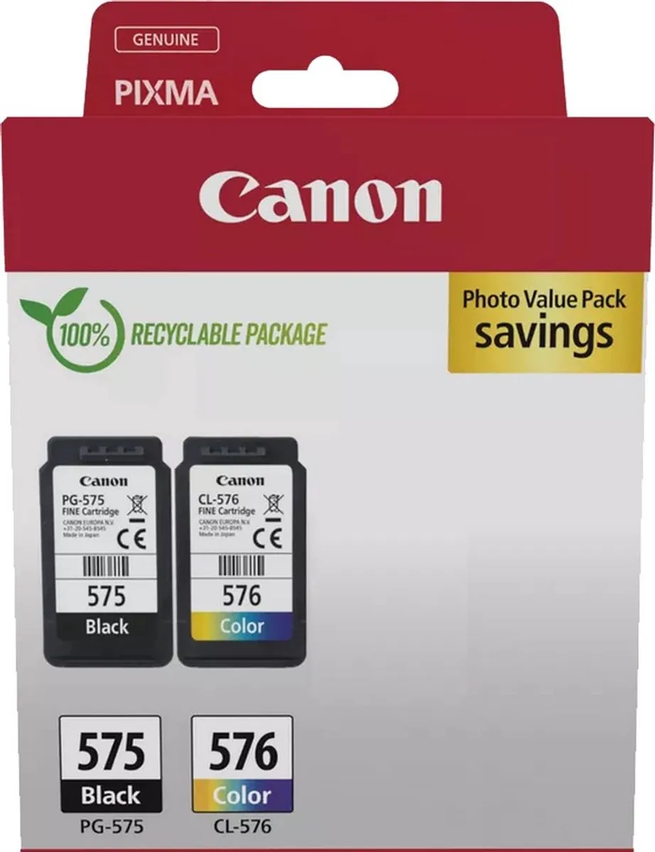 Canon PG-575 & CL-576 Inktcartridges