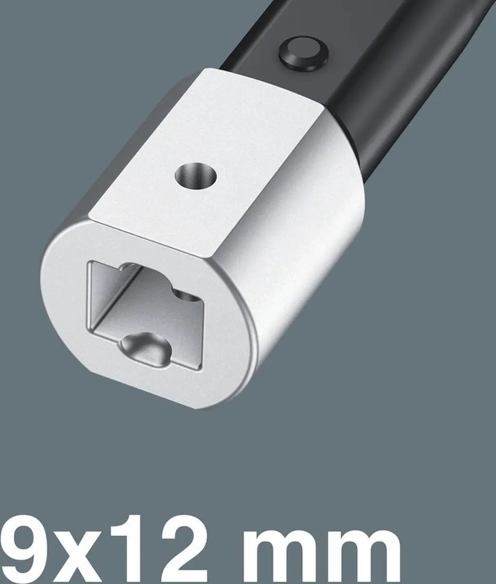 Wera Aandrijfvierkant 1/4" 9x12mm - Grijs