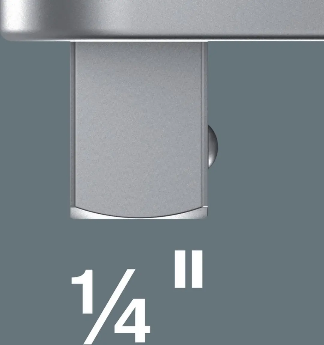 Wera Aandrijfvierkant 1/4" 9x12mm - Grijs
