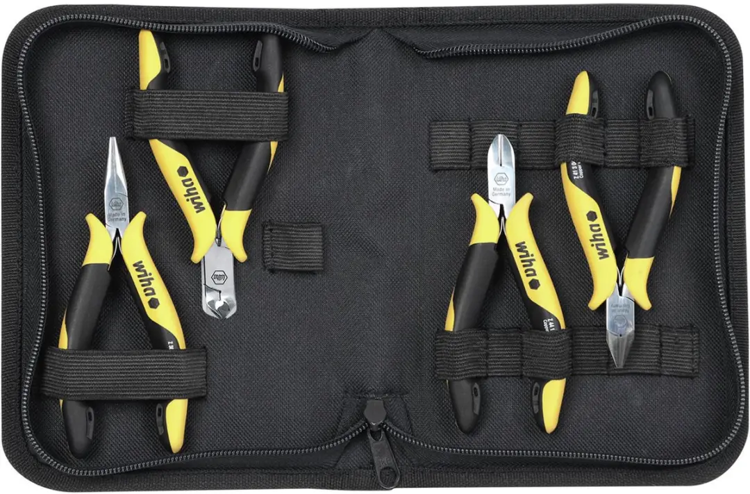 Wiha Tangenset Professional ESD zij-, schuine kopknip-, punttang 5-delig incl. g