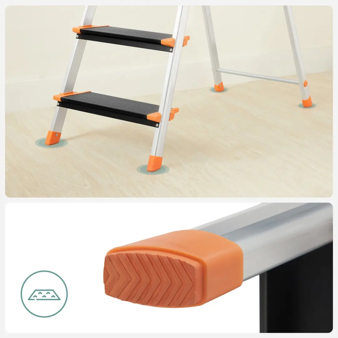 Songmics GLT005B11 Trapladder 5 Treden - Aluminium