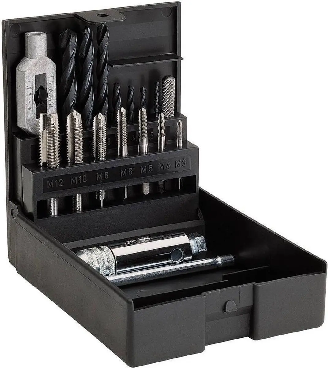 HBM Volkel Korte Machinetapset M3-12 PK25 - 16-delig