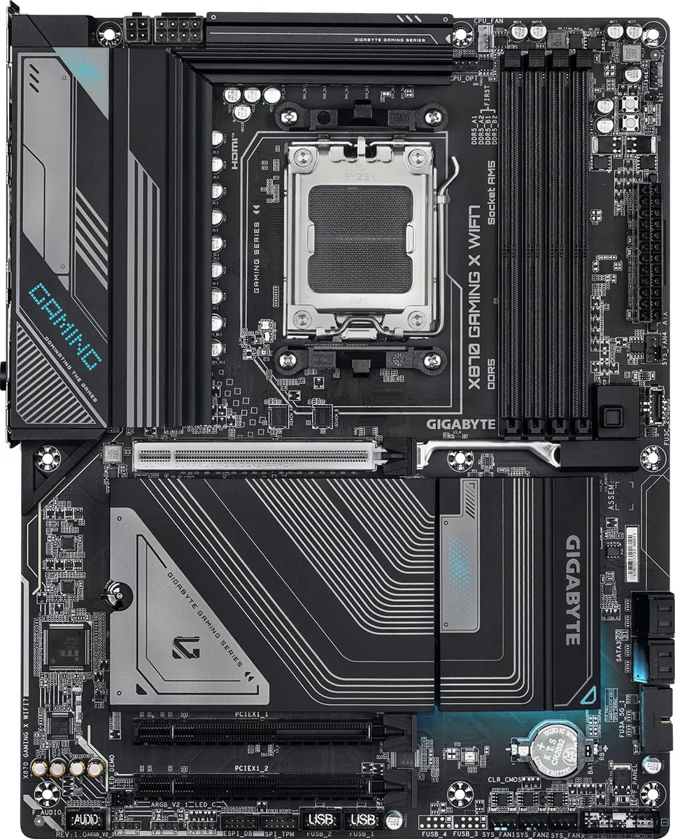 Gigabyte X870 GAMING X WIFI7 Moederbord - ATX - AMD X870 - Socket AM5
