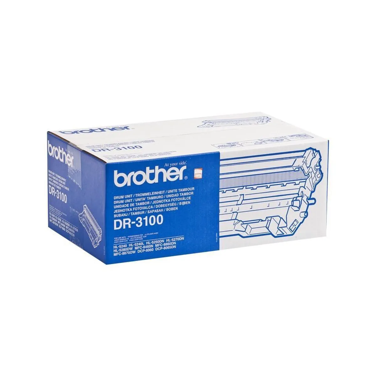 Brother DR-3100 Tonercartridge - 25.000 Pagina's - Zwart