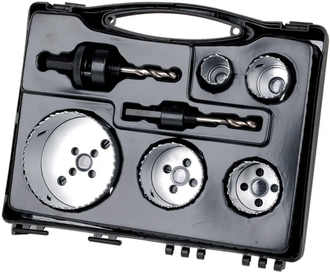 Wolfcraft BiM Gatenzaag Set 6-delig Ø25-83mm - Steen