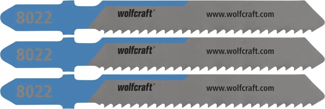 Wolfcraft Decoupeerzaagbladen HSS T-schacht 8022000