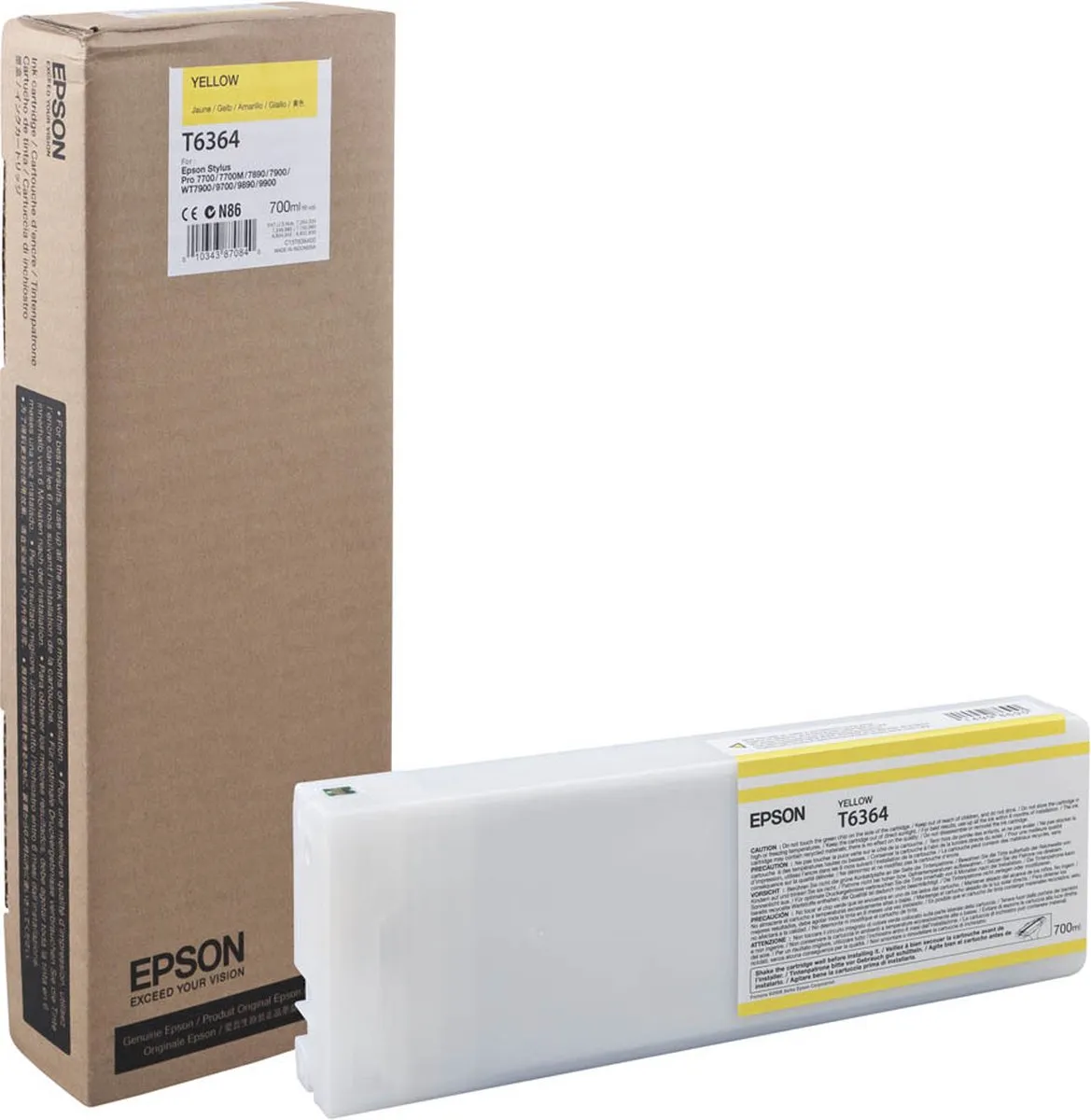 Epson T6364 Inktcartridge Geel - 700ml
