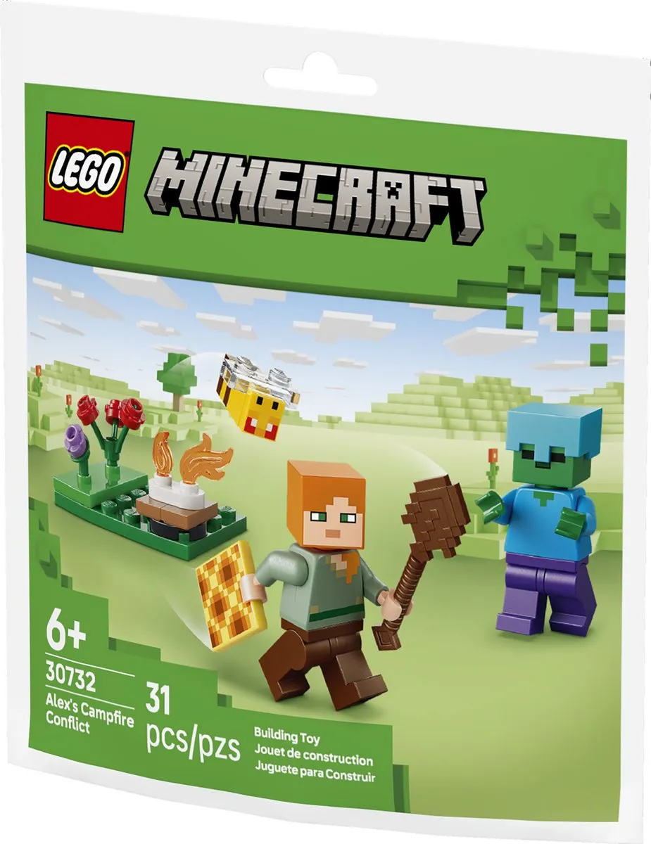 LEGO Minecraft Alex en de Strijd bij het Kampvuur 30732 - 31 Stenen