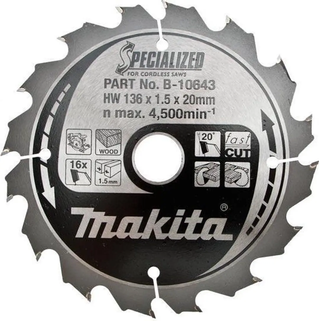 Makita Cirkelzaagblad B-10643 Hout