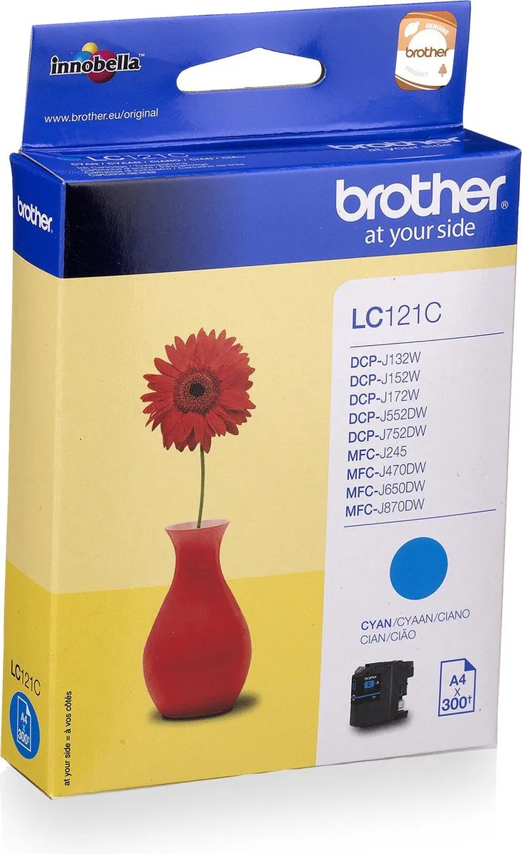 Brother LC-121C Inktcartridge - Cyaan - 7ml