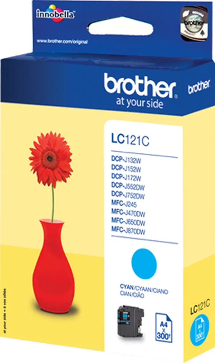 Brother LC-121C Inktcartridge - Cyaan - 7ml