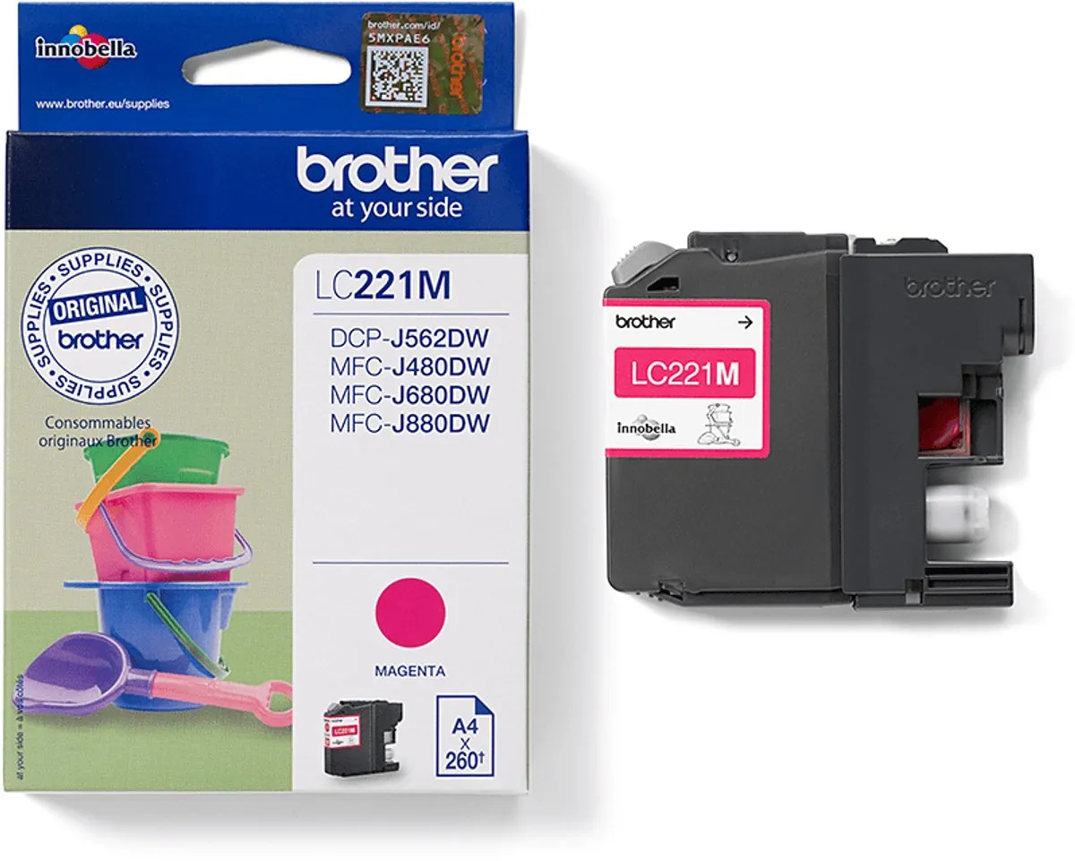Brother LC221M Inktcartridge Magenta - 39ml