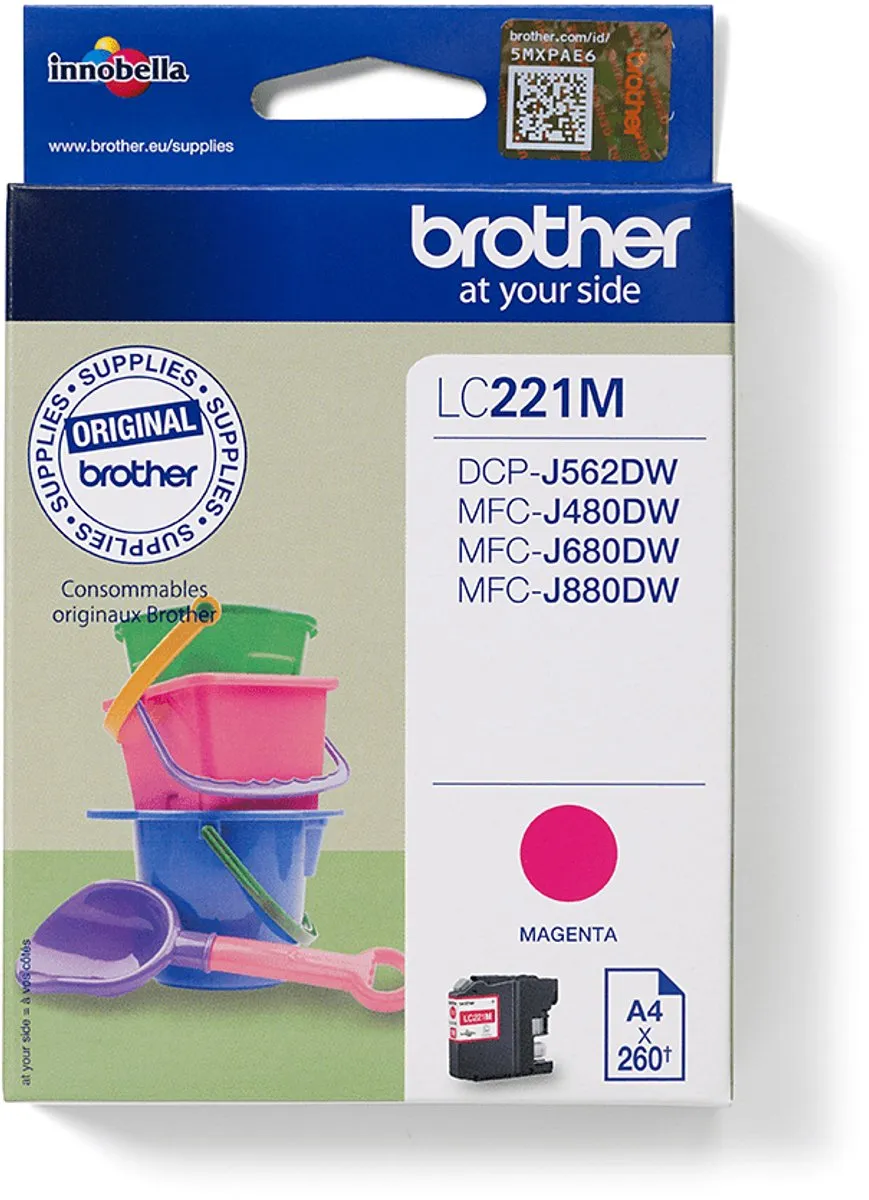 Brother LC221M Inktcartridge Magenta - 39ml