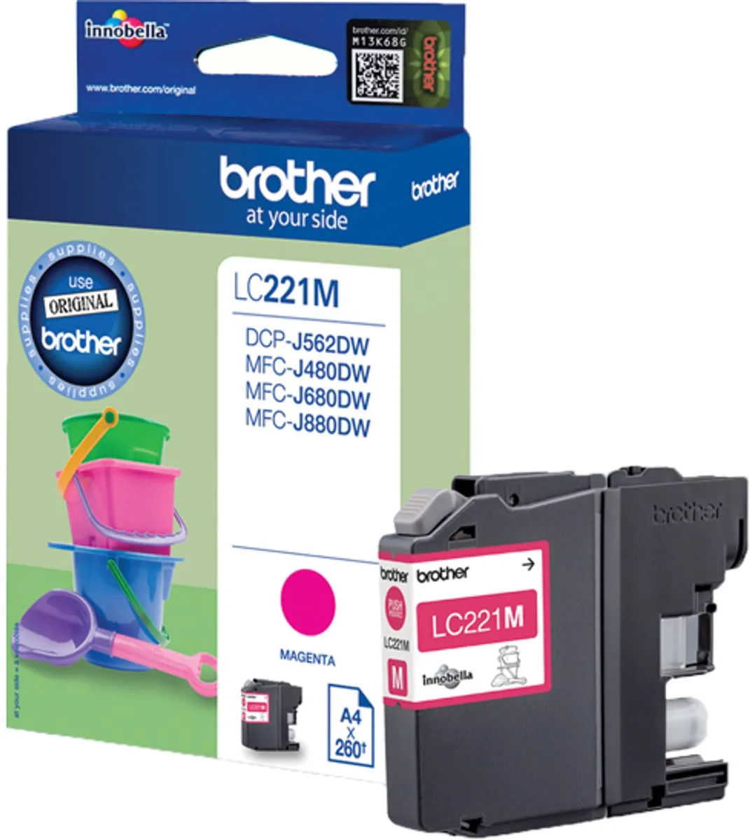 Brother LC221M Inktcartridge Magenta - 39ml