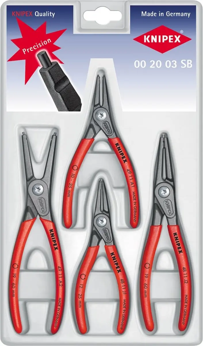 Knipex Borgveertangenset 00 20 03 Sb