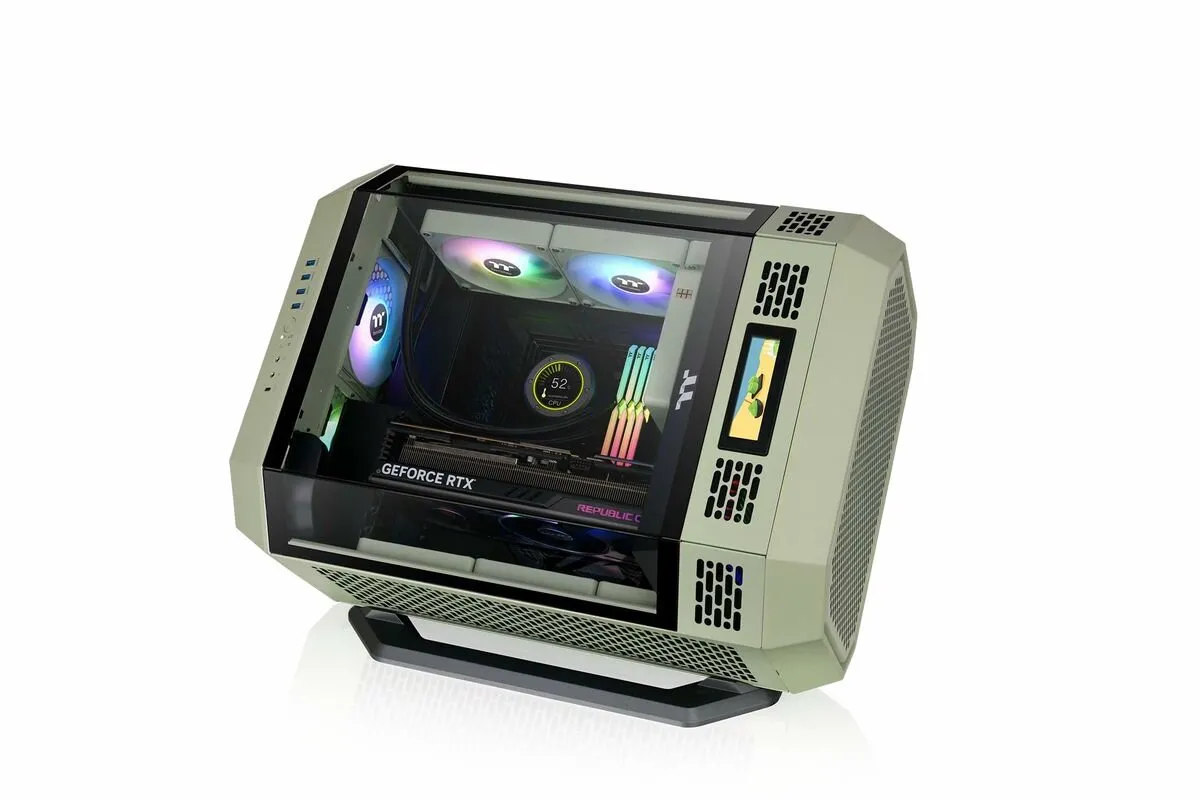 Thermaltake AC-076-ONENAN-A1 Basis Oplader - Zwart/Lichtgroen