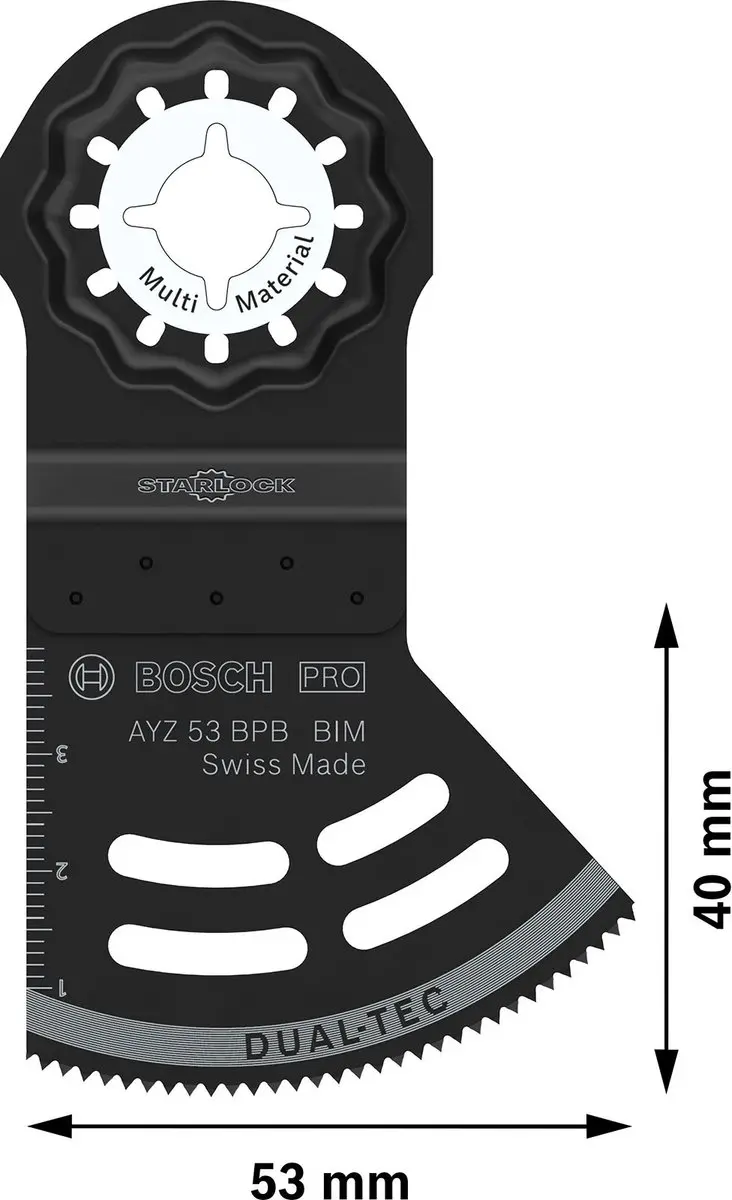 Bosch Professional PRO AYZ 53 BPB Mes - Oscillerend Multitool