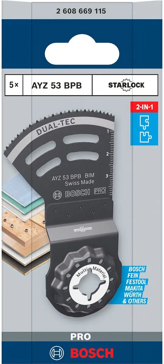 Bosch Professional PRO AYZ 53 BPB Mes - Oscillerend Multitool
