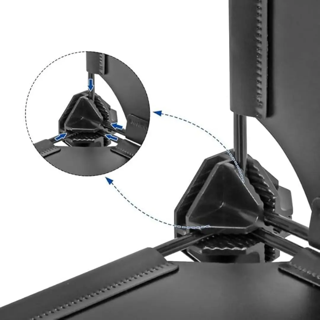 Songmics ALPC0B-20V1 Kunststof Verbindingsstukken - 20 Stuks - Zwart