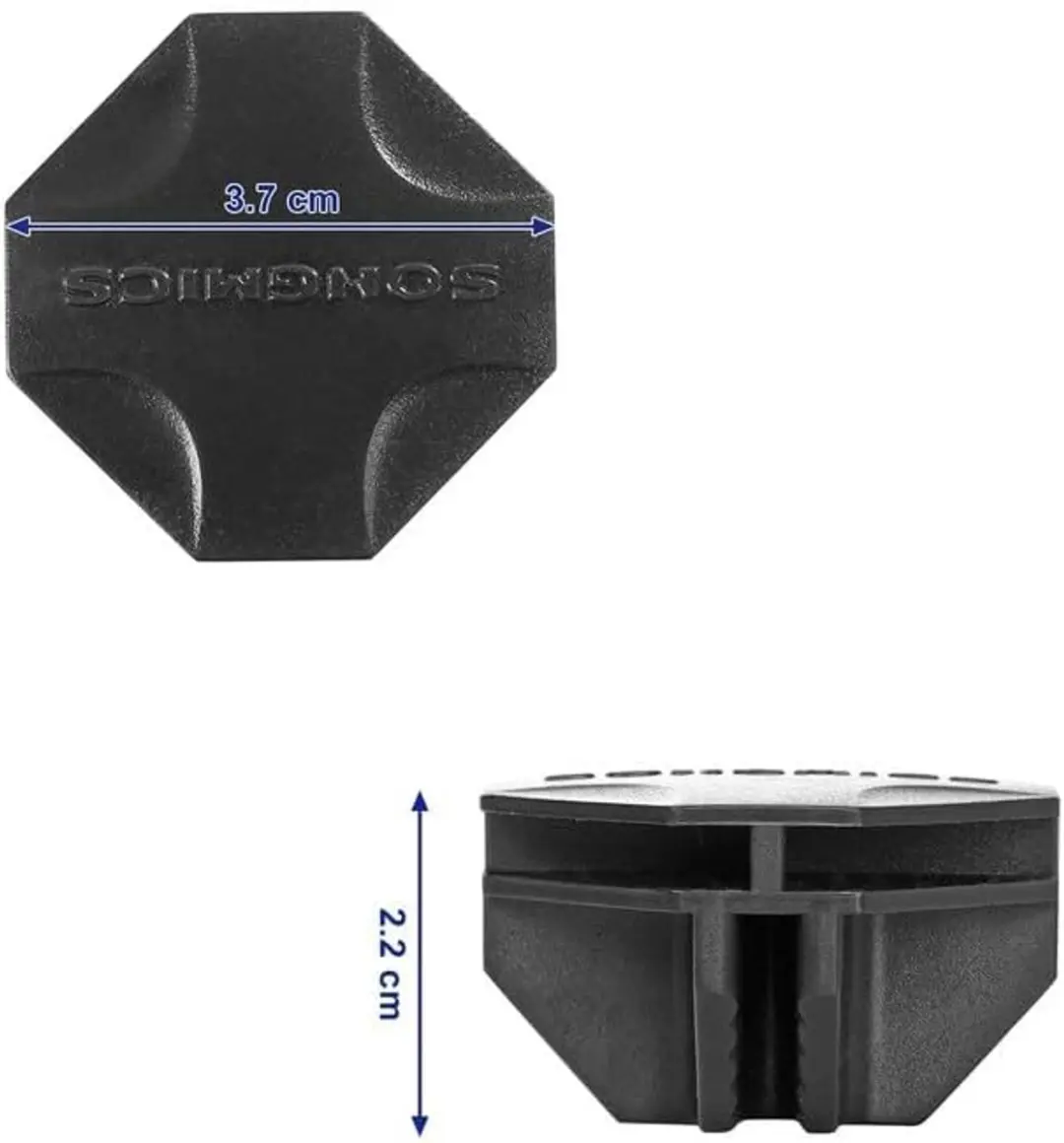 Songmics ALPC0B-20V1 Kunststof Verbindingsstukken - 20 Stuks - Zwart