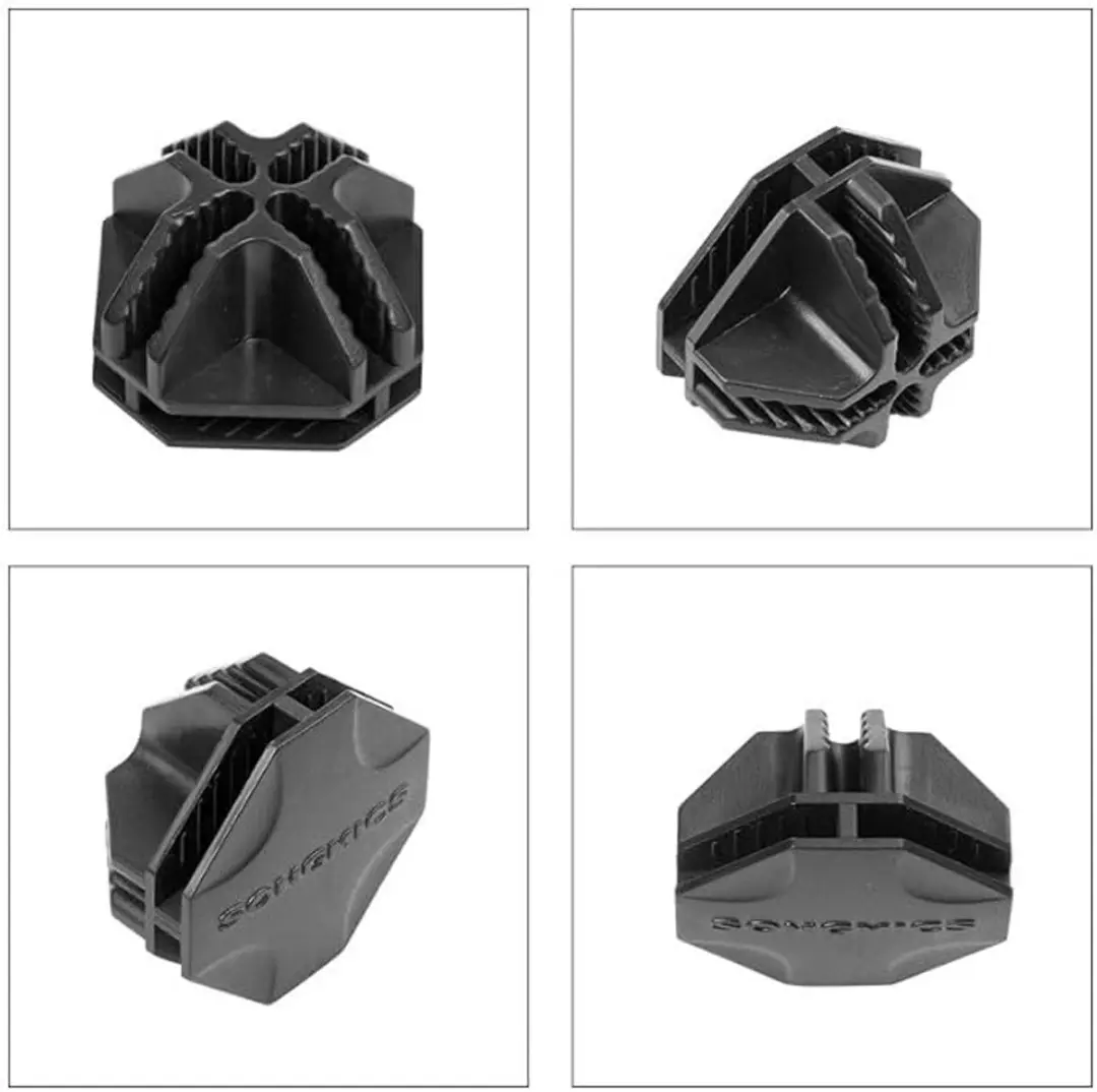 Songmics ALPC0B-20V1 Kunststof Verbindingsstukken - 20 Stuks - Zwart