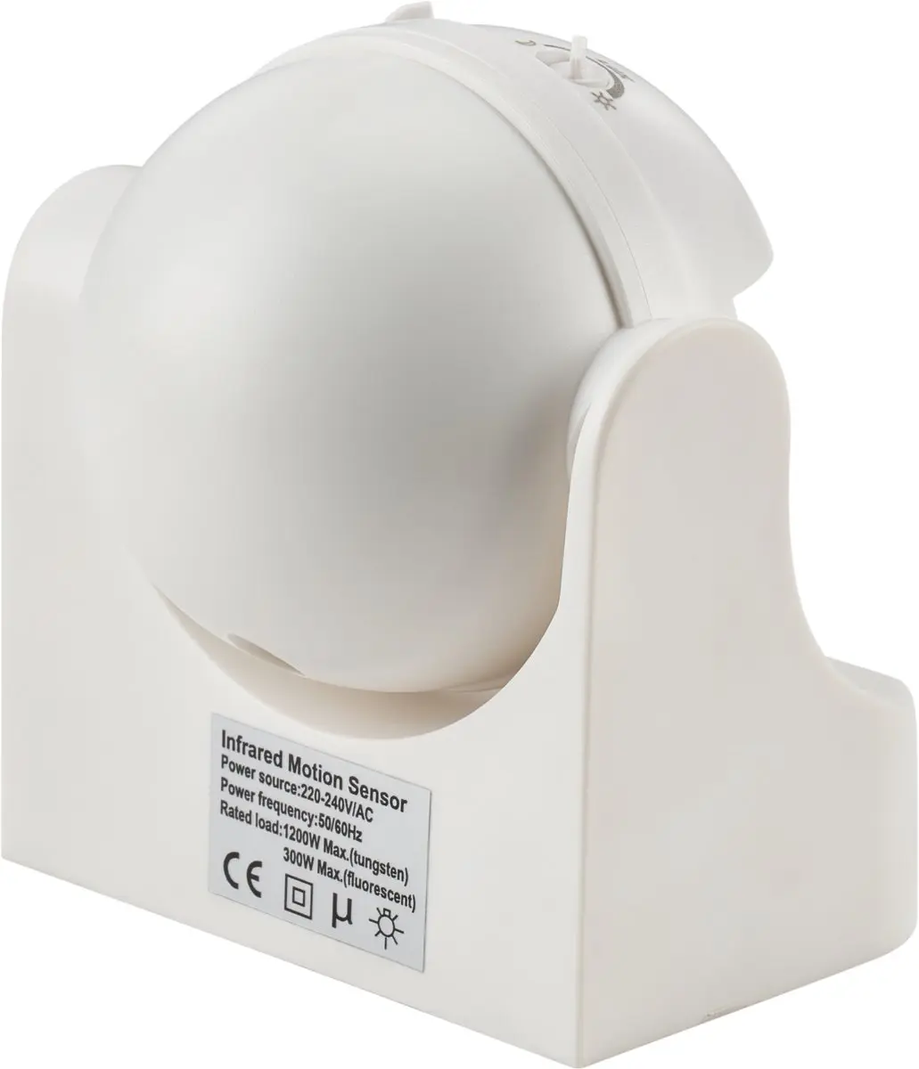 Deltaco PIR-100 Bewegingssensor - 180° Detectie 12m - Wit - afbeelding 6 van 6