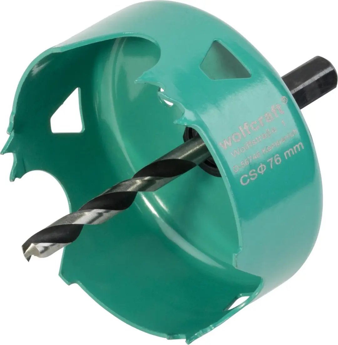 Wolfcraft Carbonstalen Gatenzaag Ø76mm