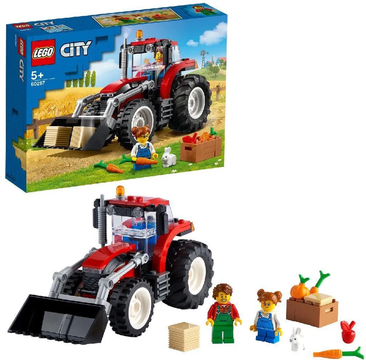 LEGO City Tractor 60287 - Rood - afbeelding 3 van 6