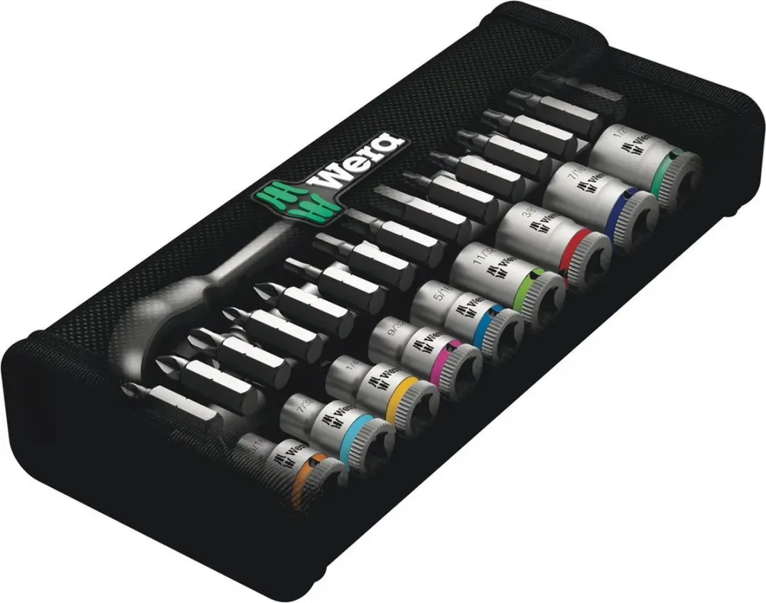 Wera 05004021001 Zyklop Metal Doppenset 1/4" - T27