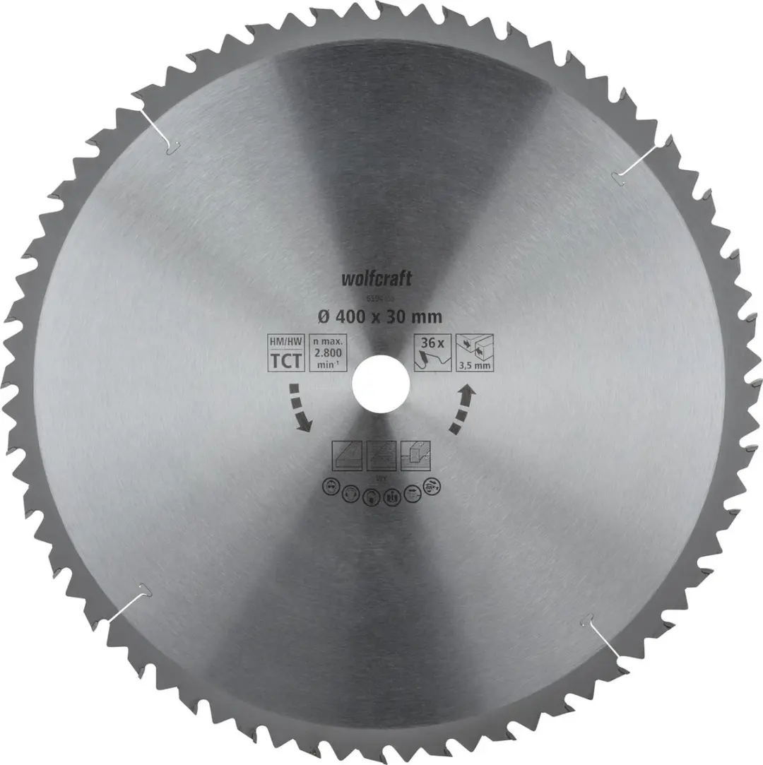 Wolfcraft Zaagtafel Cirkelzaagblad 400x30mm 36 Tanden