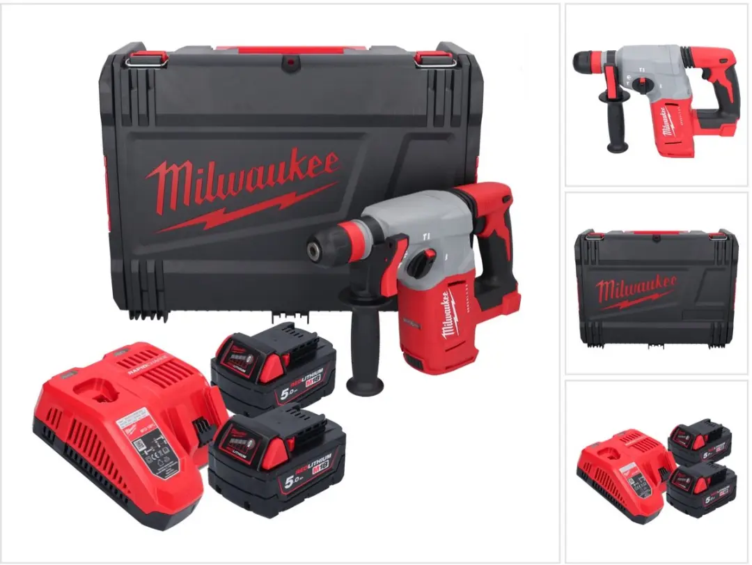 Milwaukee M18 BLHX-502X Accu Combihamer SDS+ 2,3J - 18V 5,0Ah