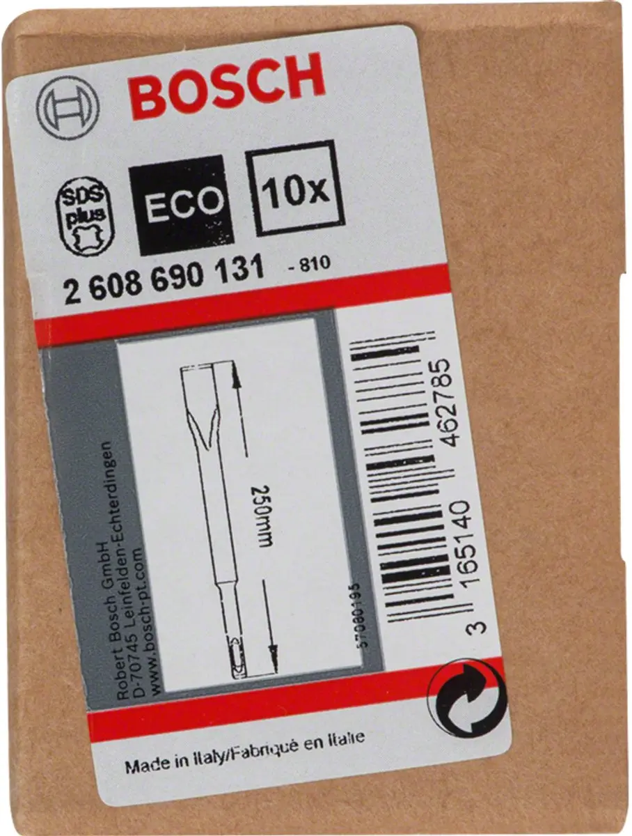 Bosch Professional SDS-Plus Plattebeitel 40x250 - 10 Stuks