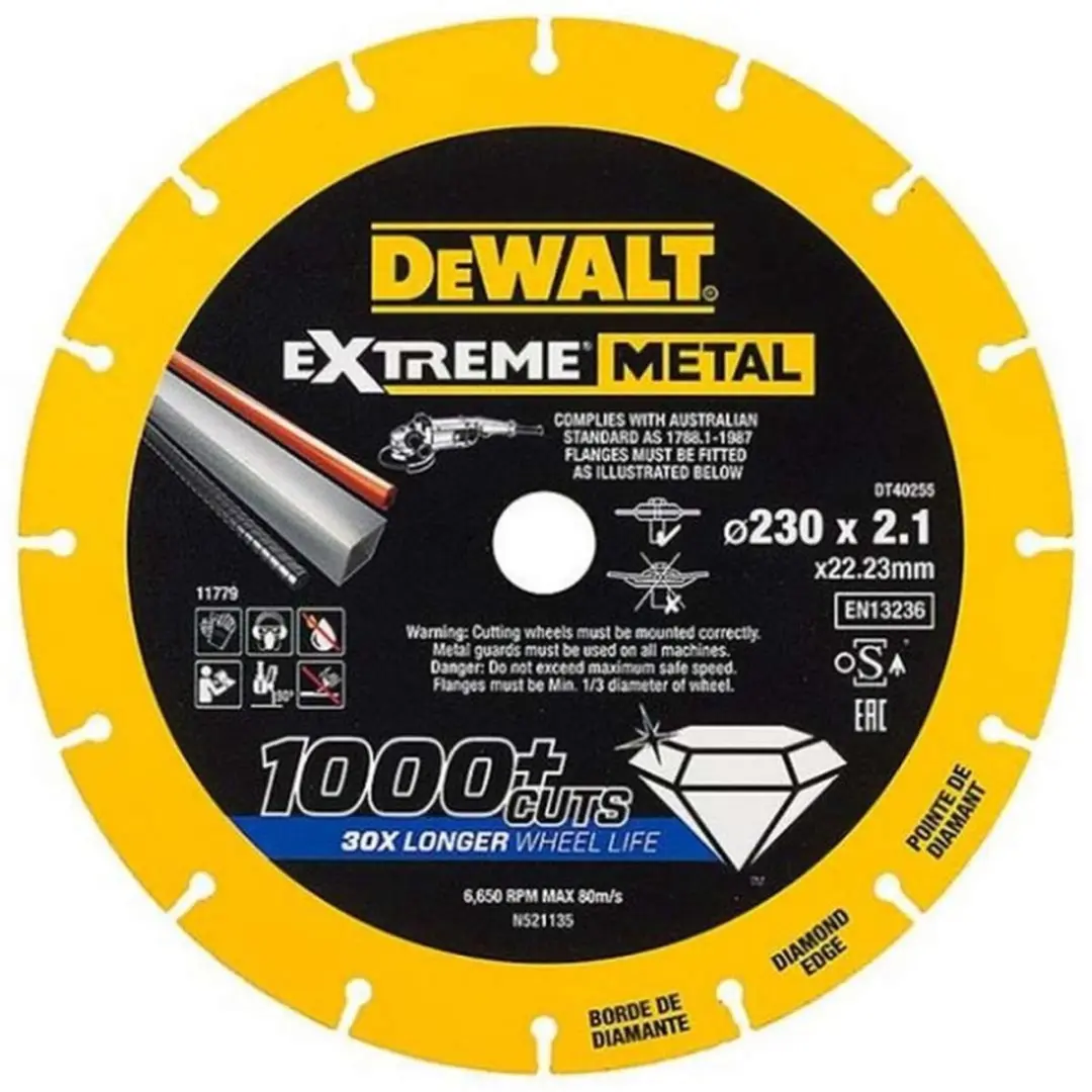 DeWalt DT40253 EXTREME Metaal Diamant Doorslijpschijf 150mm - afbeelding 3 van 3
