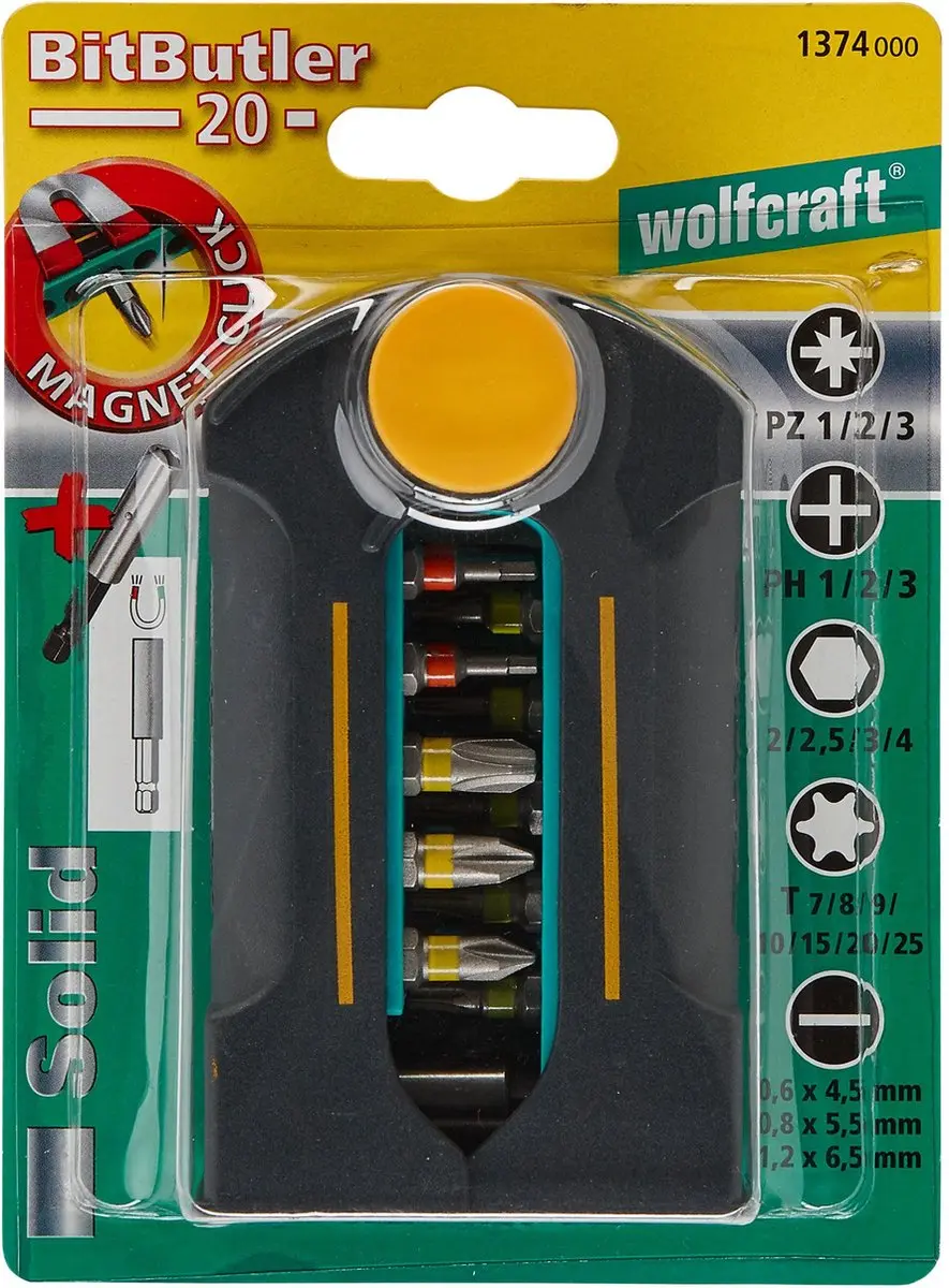 Wolfcraft Bit-Butler Maxi 1374000 - 28 Stuks
